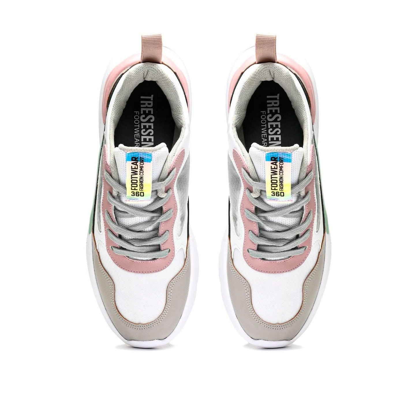 tenis360 Brussels Blanco Gris Rosa