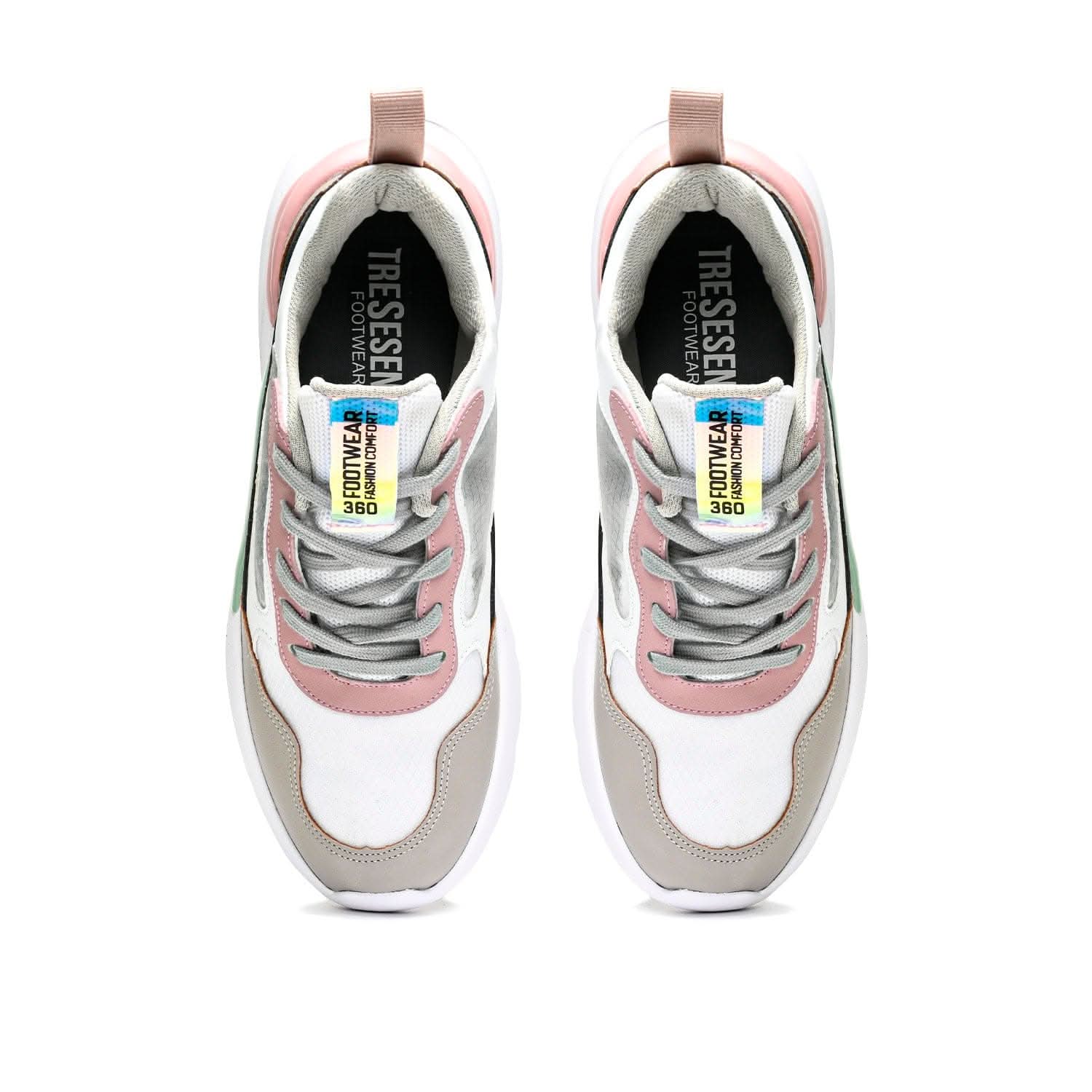 tenis360 Brussels Blanco Gris Rosa